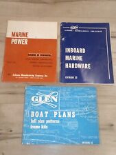 Glen Boat Plans Full Size Patterns Frame Kits Catalog - 1976 + Inboard Scooner + for sale  Shipping to South Africa