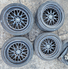 Used, BMW E46 E90 E91 BBS SPLIT RIM BLACK ALLOY WHEELS AND TYRES 18 INCH for sale  Shipping to South Africa