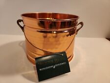 Antigo cachepot de plantadeira Bristol Brass & Copper Inc latão maciço e cobre feito nos EUA, usado comprar usado  Enviando para Brazil