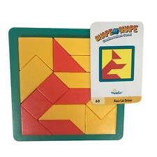 Usado, 2007 Think Fun Games Shape by Shape juego de patrón creativo rojo/amarillo 60 tarjetas segunda mano  Embacar hacia Argentina