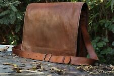 Bag Men's Genuine Leather Vintage Laptop Messenger Handmade Satchel Briefcase for sale  Shipping to South Africa