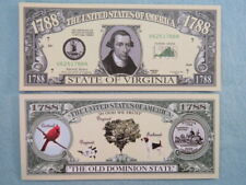 Virginia: Del Antiguo Dominion Estado Desde 1788 ~ Una Million Billete de Dólar, usado segunda mano  Embacar hacia Argentina