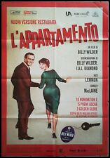 THE APARTAMENT Original Movie Poster 39x55" 2Sh Italian WILDER LEMMON MacLAINE na sprzedaż  Wysyłka do Poland