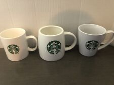 Lote de tazas de café Starbucks blancas con sirena 2011, 2014, 2016 una cara segunda mano  Embacar hacia Argentina