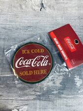 New NOS Coca-Cola Magnet Round Ice Cold Coca-Cola Sold Here Design for sale  Shipping to South Africa