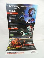 Hyperx Cloud Revolver S Pro fone de ouvido para jogos GAME STOP POSTER JUJU, EMBID, RARO comprar usado  Enviando para Brazil