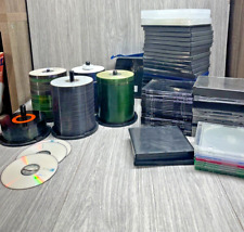 Enorme lote de 250 + CD-R DVD-R CDs em branco e 165 CD/DVD estojos em branco veja fotos comprar usado  Enviando para Brazil