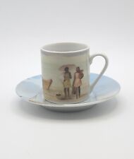 Art De Cafe Espresso Coffee Demitasse Cup And Saucer Sailboats & Fisherman  for sale  Shipping to South Africa
