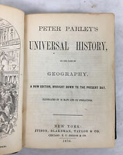 1870 Historia universal de Peter Parley | Sobre la base de la geografía | #10271, usado segunda mano  Embacar hacia Argentina