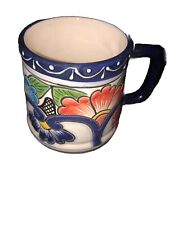 Taza de cerámica talavera, Talavera Poblana, cerámica mexicana, vajilla, té/café segunda mano  Embacar hacia Mexico