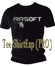 T SHIRT AIRSOFT SILVER TEE SHIRT CO2 SNIPER AEG FAMAS PAINTBALL - S au XXL comprar usado  Enviando para Brazil