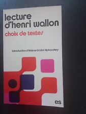 Lecture henri wallon d'occasion  Milly-sur-Thérain