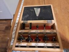  wood router Bit set CRAFTSMAN 10 PIECE  SET  IN WOOD BOX HOLDER, used for sale  Crestview