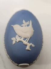 Vintage 1981 Wedgewood Jasperware Small Blue Egg Shaped Wren With Original Box for sale  Shipping to South Africa