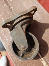 ANTIQUE Cast Iron Industrial Swivel Caster Wheel Steampunk Heavy  for sale  Shipping to South Africa