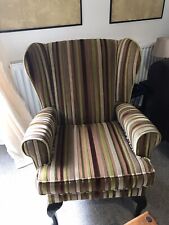 Wing backed armchair for sale  BOLTON