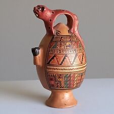 Figura peruana Huaco Moche buque dios felino siglo XX segunda mano  Argentina 