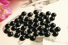 1350B RAVISSANTS PETITS CABOCHONS NOIRS EN VERRE A COLLER OU FONDRE CIRCA 1950 comprar usado  Enviando para Brazil