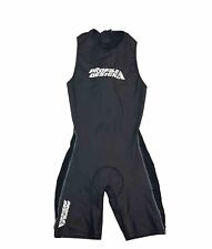 Used, Women's S Triathlon Speedsuit Profile Design Mako TXT Rear Zip Black Tri Suit for sale  Shipping to South Africa