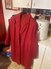 cappotto donna rosso lana usato  Asti