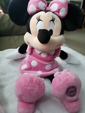 "Peluche de juguete suave grande de Minnie Mouse exclusivo de la tienda Disney rosa relleno aprox 14", usado segunda mano  Embacar hacia Mexico