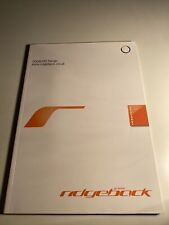 Ridgeback range brochure for sale  NEWCASTLE UPON TYNE