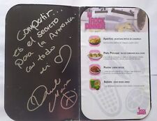 Menu autografado assinado por RBD Rebelde edição jantar rock raro colecionador comprar usado  Porto Alegre