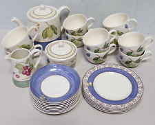 25 Pc Wedgwood Sarahs Garden Queen's Ware Tableware Teapot, Cups, Plates - 213 for sale  NEWCASTLE UPON TYNE