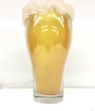 Vaso de cerveza vintage alto de 10" con luz de lámpara de mesa de novedad de espuma - decoración de bar genial segunda mano  Embacar hacia Argentina
