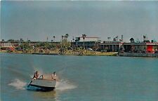 Brownsville Texas~Fort Brown Motor Hotel~Corridas de barco a motor de velocidade por~década de 1950 comprar usado  Enviando para Brazil