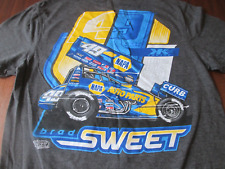 Camiseta Brad Sweet #49 Sprint Car Gris Pequeña Doble Cara DIRT TRACK RACING Camiseta, usado segunda mano  Embacar hacia Argentina