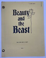 Beauty And The Beast CBS Nor Iron Bars A Cage 1º rascunho 1987 roteiro Ron Perlman comprar usado  Enviando para Brazil