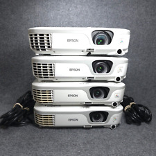 Lot of 4 Epson Powerlite X12 H429A 3LCD 2800 Lumen Projector w/ Power Cables (B) for sale  Shipping to South Africa