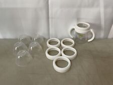 NUK Simply Natural Baby Bottle Parts Rings Or Caps No Nipples You Choose Lot, used for sale  Shipping to South Africa
