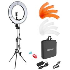 Kit de luz anelar regulável Neewer 18" LED 55W 5500K para filmagem em estúdio comprar usado  Enviando para Brazil