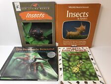 Juego de 4 libros mariposas escarabajos tarántula escuela de ciencias en el hogar segunda mano  Embacar hacia Mexico