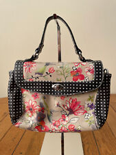 BULAGGI Floral Pattern PU Leather Flap Handbag Top Handle Grab Bag Polka Dot for sale  Shipping to South Africa