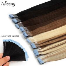 Mini Tape In Human Hair Extensions 12"-24" Machine Remy Skin Weft Adhesive Tape for sale  Shipping to South Africa