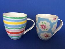 2 Cath Kidston Queens Pottery Ceramic Tea or Coffee Mug  for sale  KIDLINGTON
