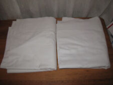 2 lençóis de casal Montgomery Ward branco 100% algodão percal – 81” x 108” comprar usado  Enviando para Brazil