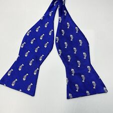 Gravata borboleta ajustável 100% seda azul padrão osso de peixe Tommy Hilfiger comprar usado  Enviando para Brazil