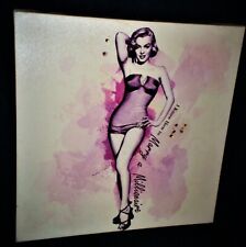 Used, *SALE Marilyn  Monroe Stretched Canvas Wall Art I KNOW HOW TO MARRY A MILLIOAIRE for sale  Shipping to South Africa