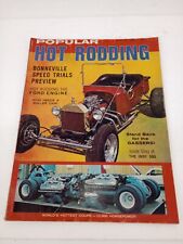 POPULAR HOT RODDING agosto de 1965-- BONNEVILLE SPEED TRIAL, MOTOR FORD 292, usado comprar usado  Enviando para Brazil