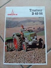 Brochure deutz tracteur d'occasion  La Roche-sur-Yon