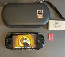 BLACK Sony PSP 3000 System w/ Charger, Extra Battery, & 128g Memory Card Bundle, used for sale  Shipping to South Africa