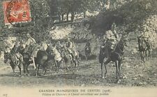 CP GRANDES MANOEUVRES 1908 PELOTON CHASSEURS A CHEVAL SURVEILLANT POSITION 41633, occasion d'occasion  Vasles