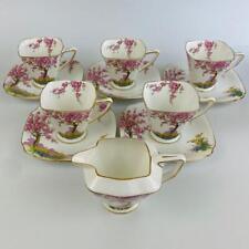 c1916 Antique Standard China Art Deco Tea Set 'Springtime' #5216 Pink Blossom for sale  Shipping to South Africa