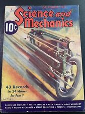 Revista gráfica de motocicletas vintage de octubre de 1937 Science & Mechanics 10c  segunda mano  Embacar hacia Argentina