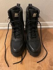 Sorel High Heel Waterproof Boots Womens Size 9.5 Black EXCELLENT Condition, used for sale  Shipping to South Africa