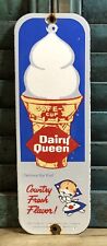 Placa de porcelana vintage Dairy Queen 12” sorvete country sabor fresco gasóleo, usado comprar usado  Enviando para Brazil